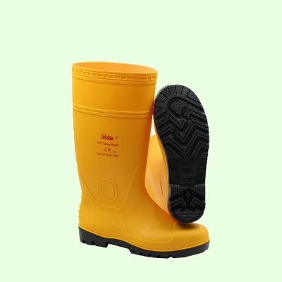 China Lightweight Safety Guard Wellington PVC Rain Boots Cheap Security Boots For Industrial Agriculture for sale