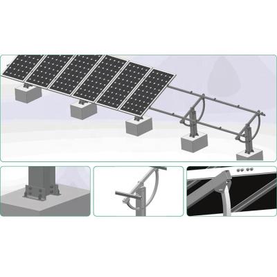 China Steel Construction Galvanized Steel Aluminum Frame Structure Solar PV Mounting Rack Brackets for sale