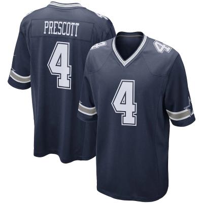 China Pastors 4 Prescott Dallas City Stitched Team American Football Jersey #88 CeeDee Lamb #11 White Cowboy Uniform Antibacterial Hot Sale Men's for sale