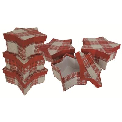 China ALL China Paper Gift Box Packaging Stars Shape Gift Cardboard Gift Box With Lid for sale