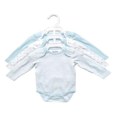 China Snap Button Closure 100% Cotton Baby Rompers for in Autumn Long Sleeve and 0-3 Months for sale