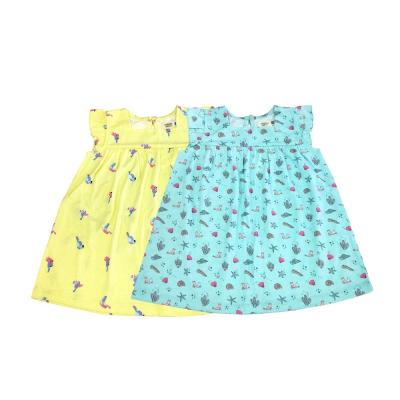 China 6 Month Baby Girls Cotton Dress Sleeveless Backless Summer Skirt for Infants Toddlers for sale