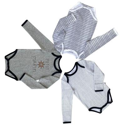 China 100% de algodón Sublimación Jumper Jumper para bebés Manga larga Bodysuit Onesie en granel en venta