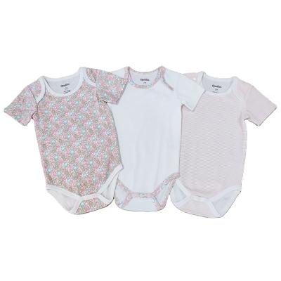 China 7 Days Sample Order Lead Time Supported Style Short Sleeve Baby Rompers with Button for sale