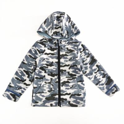 China 100% Polyester Shell Material Boys Hooded Winter Coat with Cotton Lining and Zipper for sale