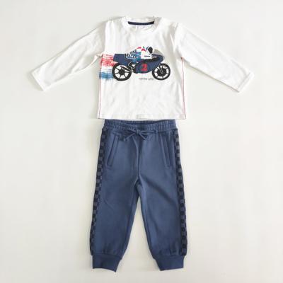 China 2pcs Impressão de desenhos animados Set de roupas de bebê para meninos Confortável roupas para crianças para todas as estações à venda