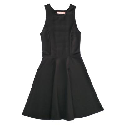 Cina Stile Sleeveless Elegante Ragazzina Nera Bambini Abito Da Festa 92% Poliestere 8% Spandex in vendita