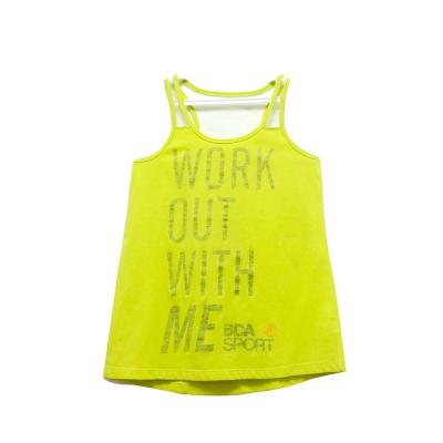 China Lightweight 140gsm-210gsm Ladies Singlet Tops Made of 100% Cotton for Casual Sport for sale