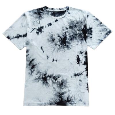 China Adults Tie Dye Printing Men's T-shirt with Soft Hand Feel and 100% Cotton Fabric for sale