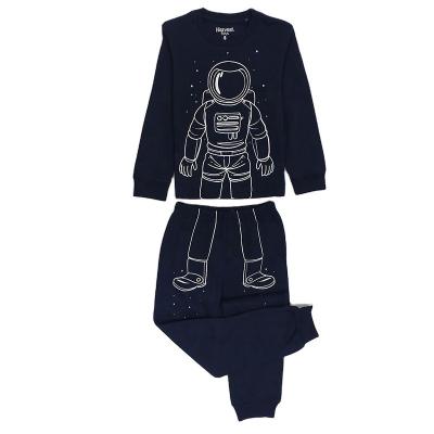 China Thermal Children Pajamas Set Luminous Glow Print for Winter and Autumn Sleepwear Boys for sale