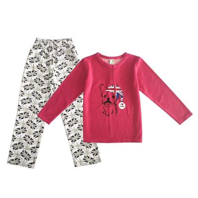 China Animal Pattern O Neck Kids Sets Sleepwear Pyjamas for Children Supply Cotton Pajamas for sale