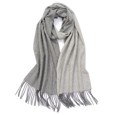 China European American factory direct 2022 autumn and winter 100% cashmere the latest two color tassel double-sided ladies fashion high-grade scarf for sale