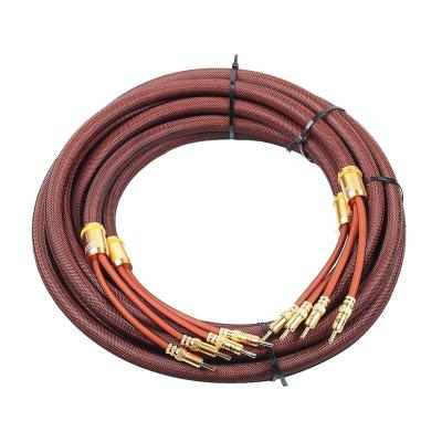 China High Fidelity Speaker Choseal LB5109 8.2FT OCC Banana Plug Speaker Cable 2.5M for sale