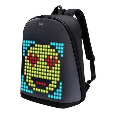 China Polyester Divoom Pixel With Customizable LED Screen By APP Control Waterproof Art Backpack for sale