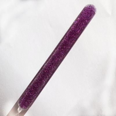 China Custom glass free sample glitter logo nano nail file polish for girls small MOQ hot sale products with small case nano menhaden for sale