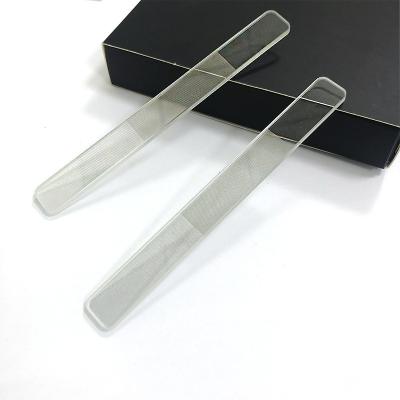 China Fahion Professional Nail Art Tools Custom Logo Nail Pedicure Nano Glass File Set 180 150 80 100 Grit Nail File for sale