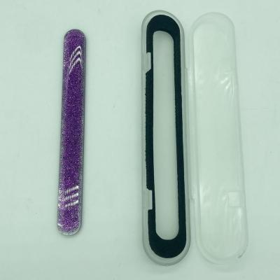 China Professional Custom Logo Glass Snap Nano Crystal Stamp Glass Nail File Personalized Glue Wholesale Crystal Epoxy for sale