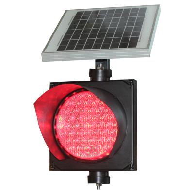 China School Zone Road Deceleration Sign Yellow Flashing Light 200mm Led Solar Traffic Warning Light for sale