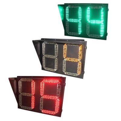 China Steel Hot Sales 3 Large Cold Rolled Countdown Timer Digital Led Traffic Light for sale