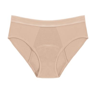 China Mora Mona Mid Rise Breathable Leak Proof Underwear Solid Color Menstrual Menstrual Period Panties Plus Size for sale