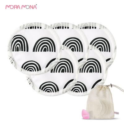 China Mora Mona 6pcs/pack Soft Facial Massager Face Cleansing Remover Washable Pad Reusable Makeup Care Pads for sale