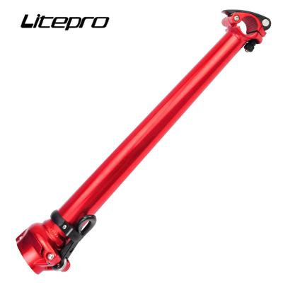 China Aluminum Alloy Front Risers Litepro Bicycle Head Aluminum Alloy 40CM Bike Quick Release Tube 40CM Folding Litepro Aluminum Alloy Main Tube for sale