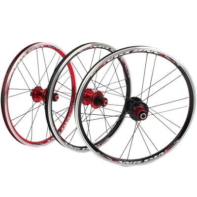 China 20inch Straight Bike 20inch Brake Front 2 5 Rear *1-3/8 V /ALLOY BMX Folding Disc Bearing 451/406 Wheel Wheelset Ultra Smooth Light Weight Rim for sale