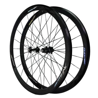 China Road Bikes Front 20 24Holes Rear 40mm Rim Flat Spoke 11 PASAK 700C Wheelset 12 Speed ​​Bicycle Quick Release Wheel for sale