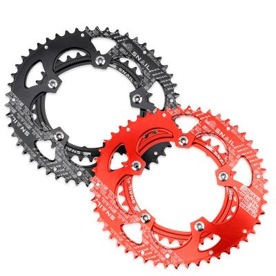 China Road Bikes 110 BCD 35/50T Double Sprocket Ellipse Chainring Double Road Bicycle Five Claw Double Oval Disc Bike Oval Chainring for sale