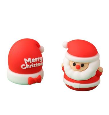 China Cute Plastic Student Fancy Pencil Sharpener New Silicone Christmas Tree Shape Creative Pencil Sharpener Student Stationery Items For Gift for sale