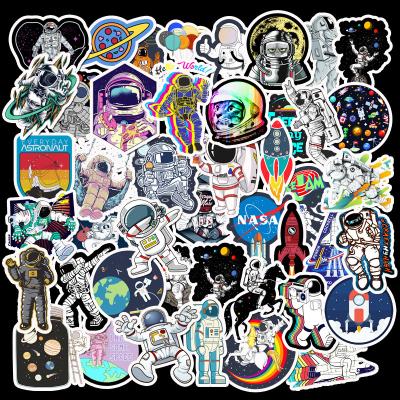 China Waterproof+Eco-friendly Cool 50 Pieces Astronaut Space Computer Doodle Removable Car Vinyl Stickers For Gift for sale