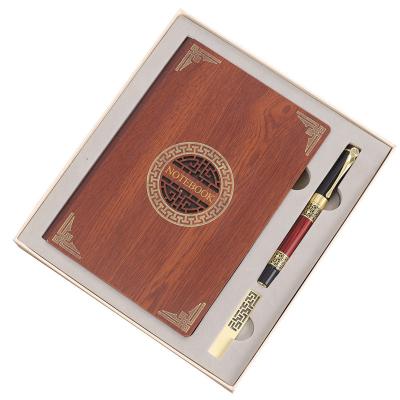 China Simple Vintage Mahogany Business Gift Set Customer Souvenir Corporate Gift Set Luxury Promotional for sale