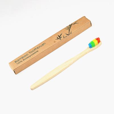 China Wholesale Cepillos De Dientes De Bambu Disposable Custom Wooden Toothbrush Bamboo Toothbrush Kids Bamboo Toothbrush for sale