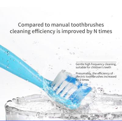 China Electric Toothbrush Kids Waterproof Smart Ultrasonic Dent Battery Operated Sonic Toothbrush Automatic Whitening Toothbrush Brush A for sale