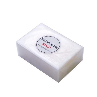 China Private Label Glutathione Soap White Lamina De Jabon Limpeza Blackhead Removal Body Bath Glycerin Base Cleansing Soap for sale