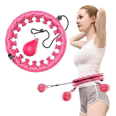 China For Weight Loss Ring Detachable Adjustable Adults Weight Loss Hoolahoop Fitness Bodybuilding Exercise Smart Weighted Hoola Circle for sale