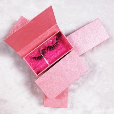 China Hot Selling Good Quality Custom Packaging Pink Magnetic Eyelash Paper Box for sale