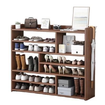 China (Size) Durable adjustable single lockers and strong wooden shoe rack can accommodate modern shoe cabinetrack for sale