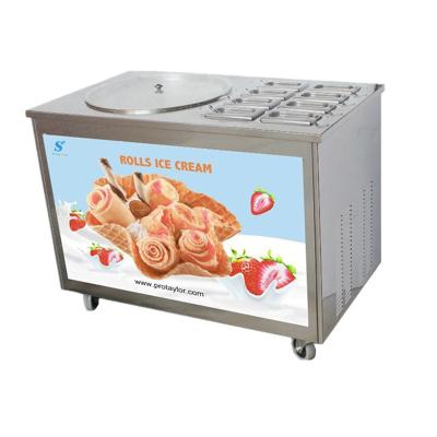 China Snack Factory Looking For Products To Represent 8 Trays Of Fruit Roll Fried Ice Cream Roll Machine for sale