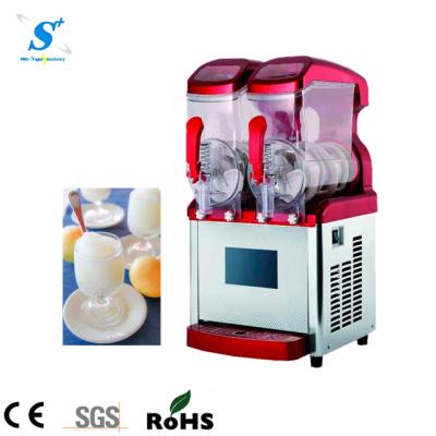 China Mini frozen yogurt slush cooler 6l*2 slushie machine/granita machine/ice cream for sale