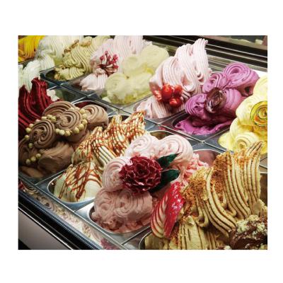 China Single-Temperature CE Approved New Floor Model Hard Italian Gelato Ice Cream Display Freezer for sale