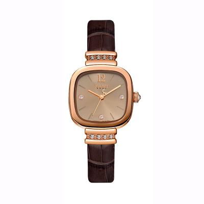 China Original Hot Selling Water Resistant Fashion Ladies Quartz Watch Waterproof Beepers Square Dial Quartz Watch for sale