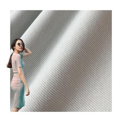 China Anti-Bacteria Made In China 260Gsm Ribbed Fabric Polyester Cotton Rib Fabric RibbedFabric For Hoodie Hems for sale