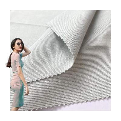 China Anti-Bacteria Low Moq 400Gsm Ribbed Fabric 97% Cotton 3% Spandex Thick Knitting Rib Fabric for sale