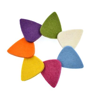 China Wholesale Colorful Customizable Felt GUITAR Environmental Protection Guitar Picks for sale