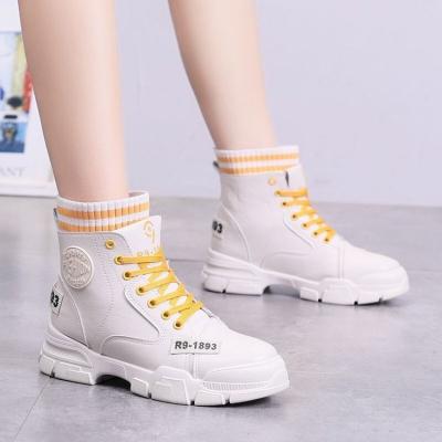 China Latest round series of Korean version pungent lace-up women's shoes round head cowboy short Boots women's boots for sale