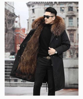 China 2021 Anti-wrinkle Faux Fur Coat Classic Men's Imitation Wool Clothes Warm Winter Long Men's Anorak Jacket Faux Fur for sale