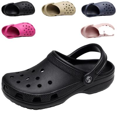 China 2020 Slip-On Slippers Deodorization Men's Hole Female Male Clogs Women's Summer Sandals For Beach for sale