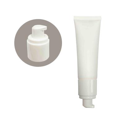 China High Grade Luxury Biodegradable Empty Cosmetic Makeup 50g OEM Pump Base Tube Cosmetic Packaging For Sun Cream Wholesale for sale