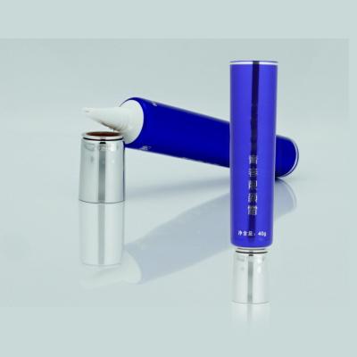 China 40g Cosmetic Eye Cream Tube Cosmetic Packaging With Flat Plastic Applicator for sale